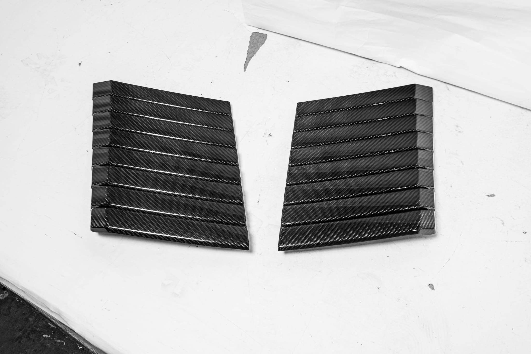 2009-2014 Ford F-150 Raptor SVT | SDP Package Carbon Fiber Side Fender Vent Trim Replacement and Hood Vents Replacement